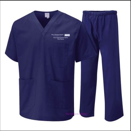 Medical Scrub Suit – Custom Printed / Embroidered (Unisex)